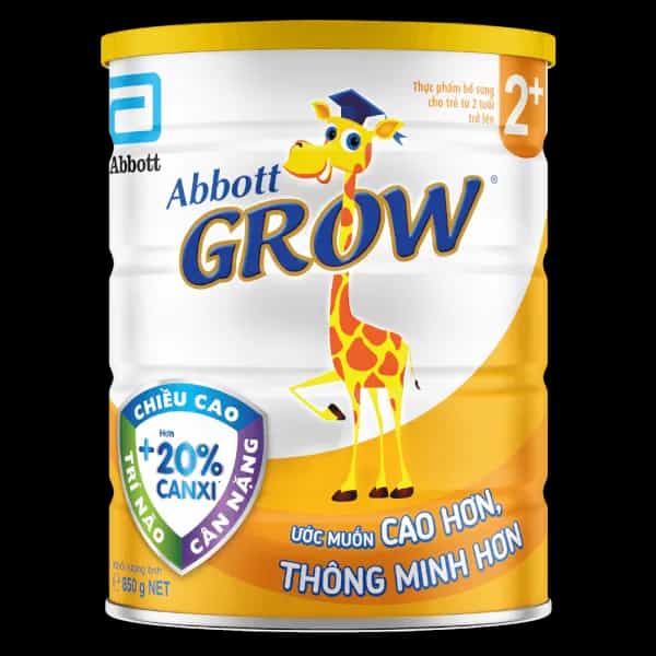 Sữa bột cho bé Abbott Grow 2+ 850g (trên 2 tuổi)