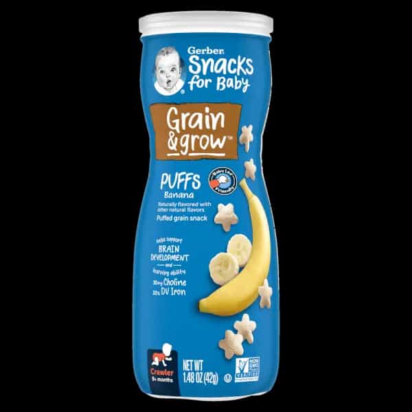 Bánh ăn dặm Gerber Puffs vị chuối 42g