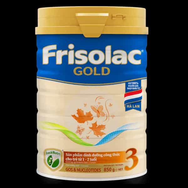 Sữa bột cho bé Frisolac Gold số 3 850g (1 - 2 tuổi)