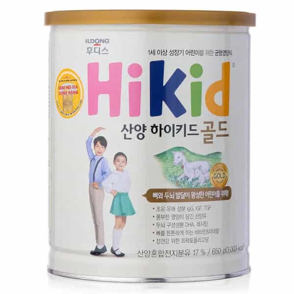 Sữa dê Hikid 650g (1 - 9 tuổi)