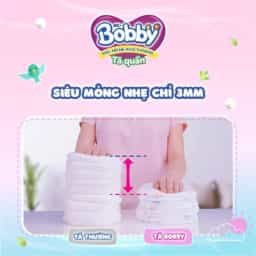 Bỉm tã quần Bobby size XL (62 miếng, 12 - 17kg) - img_01KBWRZKCG8EY0Y8NDNSKTA7MW