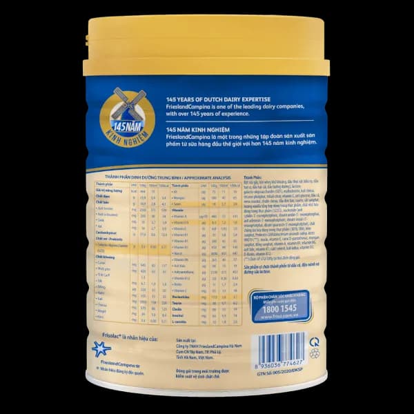 Sữa bột cho bé Frisolac Gold số 3 850g (1 - 2 tuổi)