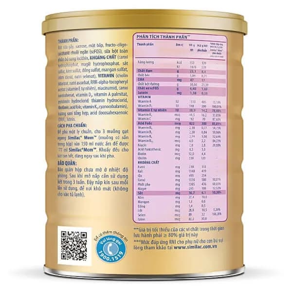Sữa bầu Similac Mom 900g hương Vani