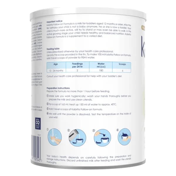 Sữa dê Kabrita Số 2 800g (1 - 2 tuổi)