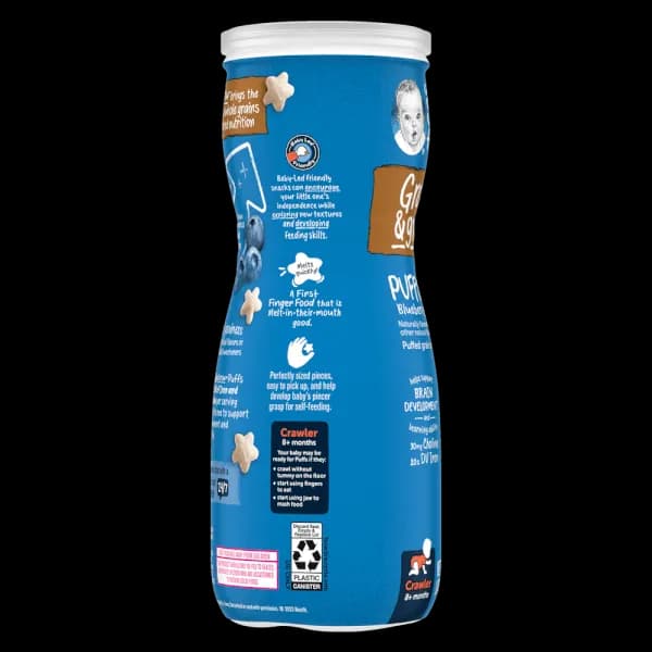 Bánh ăn dặm Gerber Puffs vị việt quất 42g