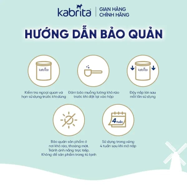 Sữa dê Kabrita Số 2 800g (1 - 2 tuổi)