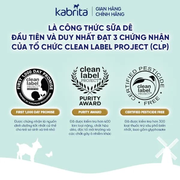 Sữa dê Kabrita Số 2 800g (1 - 2 tuổi)