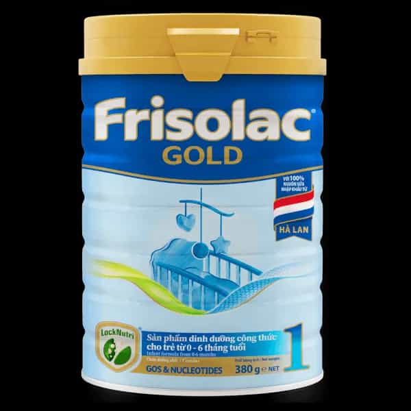Sữa bột cho bé Frisolac Gold số 1 380g (0 - 6 tháng tuổi)