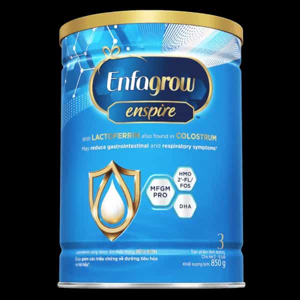 Sữa bột cho bé Enfagrow Enspire số 3 850g (2 - 6 tuổi)