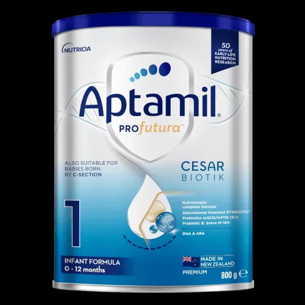 Sữa bột cho bé Aptamil Profutura Cesarbiotik New Zealand số 1 800g (0 - 12 tháng tuổi)