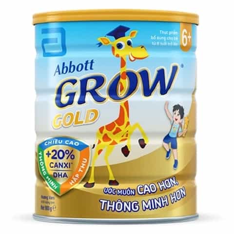 Sữa bột cho bé Abbott Grow Gold 6+ 900g (từ 6 tuổi)