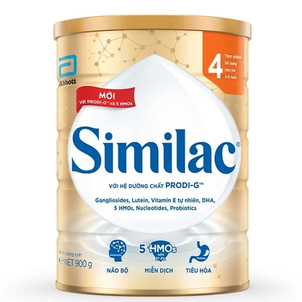 Sữa bột cho bé Similac 5G số 4 900g (2 - 6 tuổi)