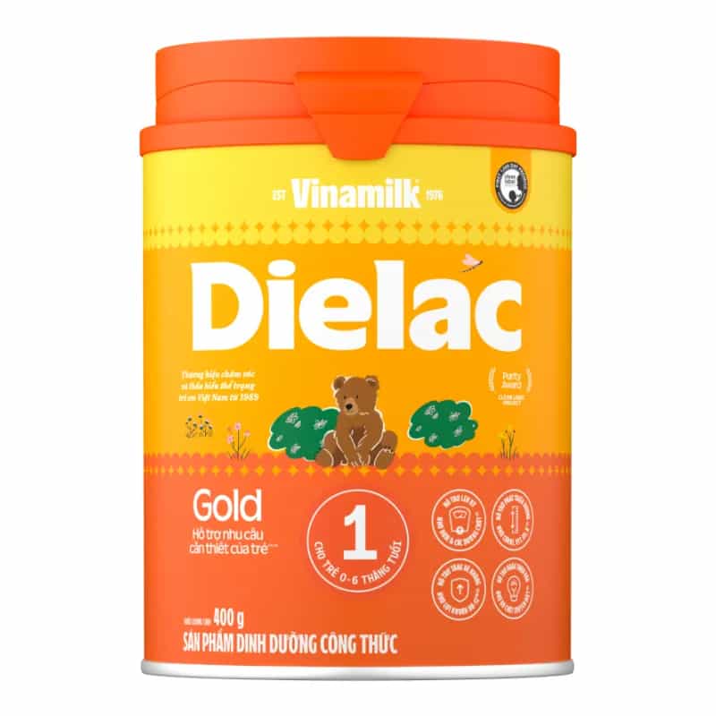 Sữa bột cho bé Vinamilk Dielac Gold 1 400g (0 - 6 tháng tuổi)