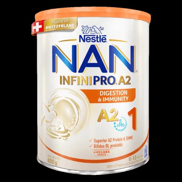 Sữa bột cho bé Nestle NAN INFINIPRO A2 số 1 800g 5HMO (0 - 1 tuổi)