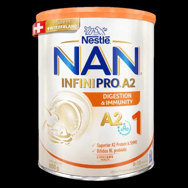 Sữa bột cho bé Nestle NAN INFINIPRO A2 số 1 800g 5HMO (0 - 1 tuổi)