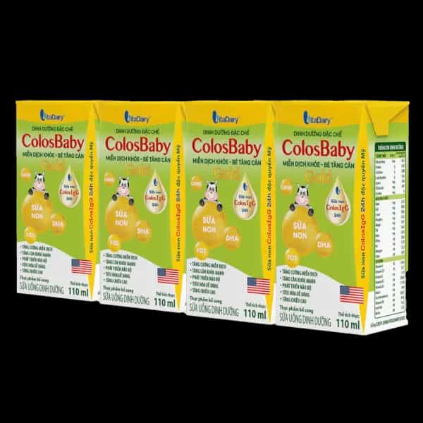 Sữa bột pha sẵn Colosbaby 110ml, lốc 4 hộp (trên 1 tuổi)