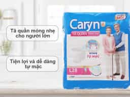 Tã quần Caryn mỏng nhẹ size L (28 miếng, hông 75 - 100cm) - img_01KBWRZS58BB2XB5E8XAF96PWT
