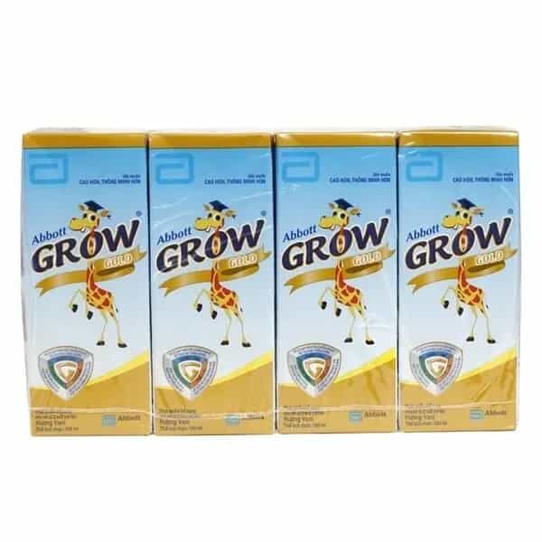 Sữa Abbott Grow Gold hương vani 180ML - Lốc 4 (từ 1 tuổi)
