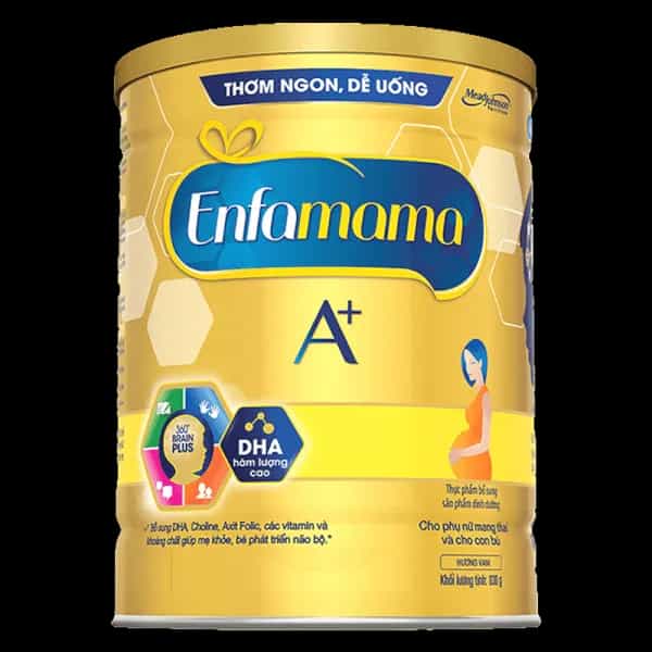 Sữa bầu Enfamama A+ hương Vani 360° Brain Plus 830g