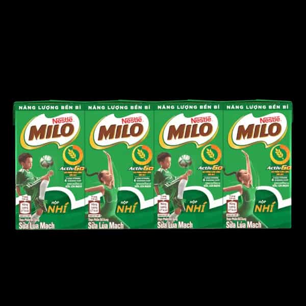 Sữa lúa mạch Nestlé Milo 110ml (lốc 4 hộp)