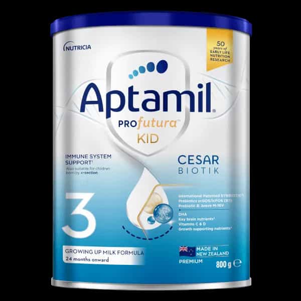 Sữa bột cho bé Aptamil Profutura KID Cesarbiotik New Zealand số 3 800g (từ 2 tuổi)