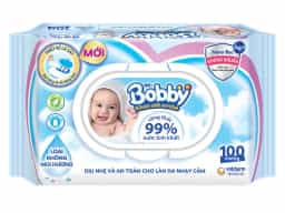 Khăn ướt em bé Bobby không mùi gói 100 miếng - img_01KBWRZQGJV7CYEB6E4EGX0BVK
