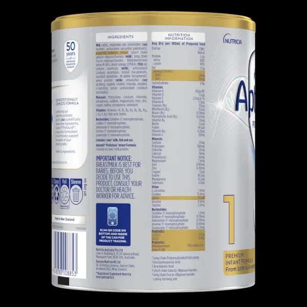 Sữa bột cho bé Aptamil Profutura Úc số 1 900g (0 - 6 tháng tuổi)