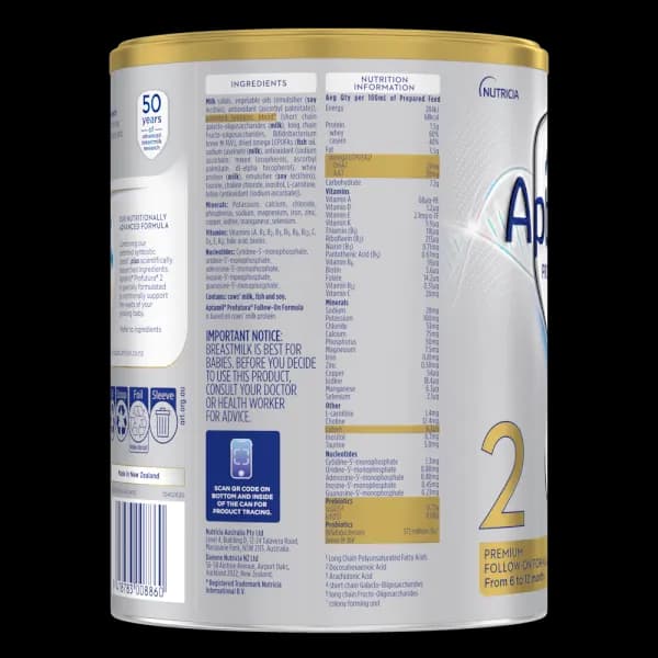 Sữa bột cho bé Aptamil Profutura Úc số 2 900g (6 - 12 tháng tuổi)