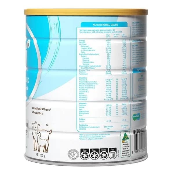 Sữa dê Oli6 Goat Milk Toddler Drink số 3 800g (1 - 3 tuổi)