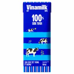 Sữa tươi Vinamilk 100% Ít đường hộp 180ml - img_01KBWRZHFMJ5TDWG54KTFZZD1Y