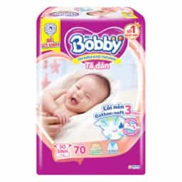 Tã dán Bobby siêu thấm, khô thoáng size NEWBORN (70 miếng, dưới 5kg) - img_01KBWRZFVR83NTT07KZ6B8GJG1