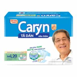 Tã dán giấy Caryn Siêu Thấm size L (20 miếng, hông 68 - 122cm) - img_01KBWRZHQWNYMN456HG6JZ3ZE0