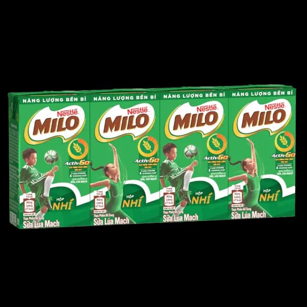 Sữa lúa mạch Nestlé Milo 110ml (lốc 4 hộp)