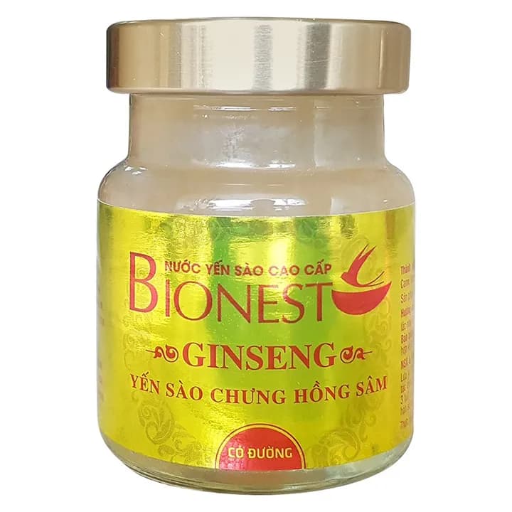 Yến sào Bionest Ginseng hồng sâm cao cấp (loại hộp quà tặng 6 lọ)