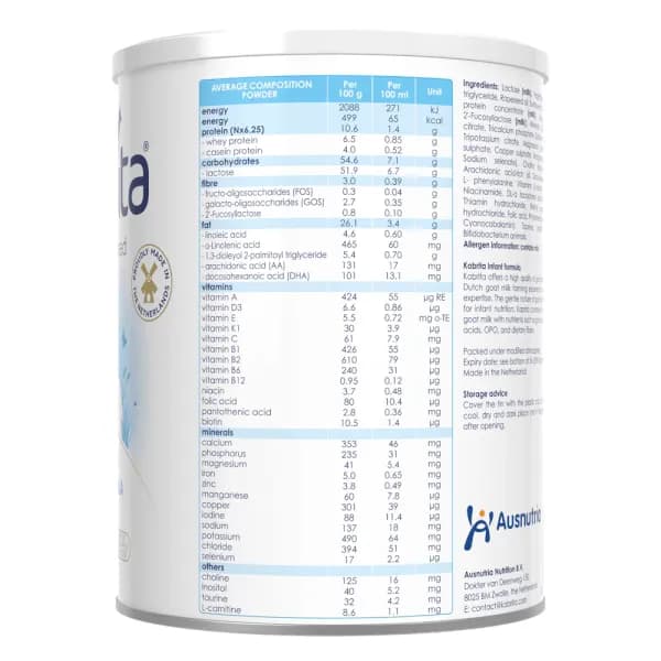 Sữa dê Kabrita Số 1 800g (0 - 12 tháng tuổi)