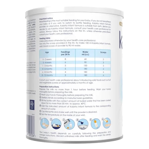 Sữa dê Kabrita Số 1 800g (0 - 12 tháng tuổi)