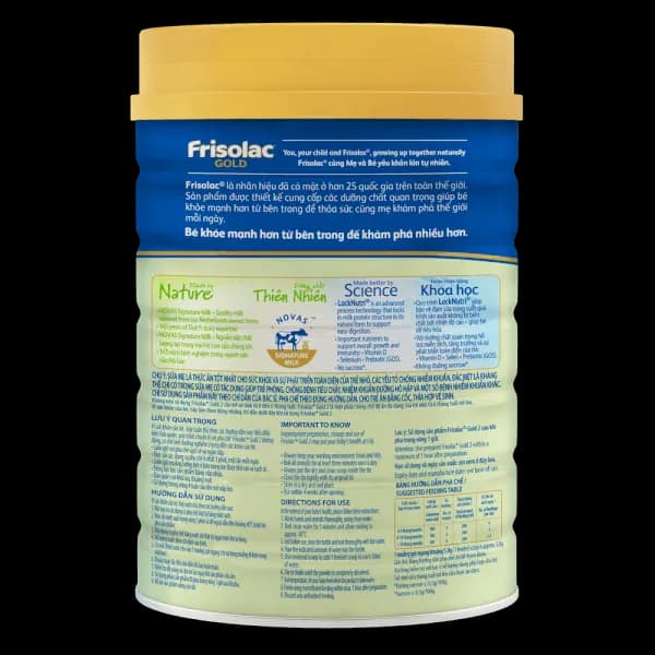 Sữa bột cho bé Frisolac Gold số 2 850g (6 - 12 tháng tuổi)