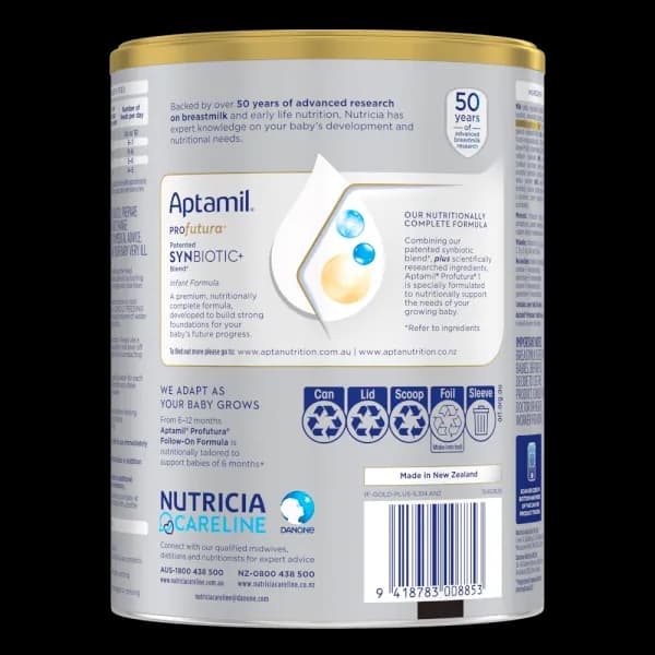 Sữa bột cho bé Aptamil Profutura Úc số 1 900g (0 - 6 tháng tuổi)