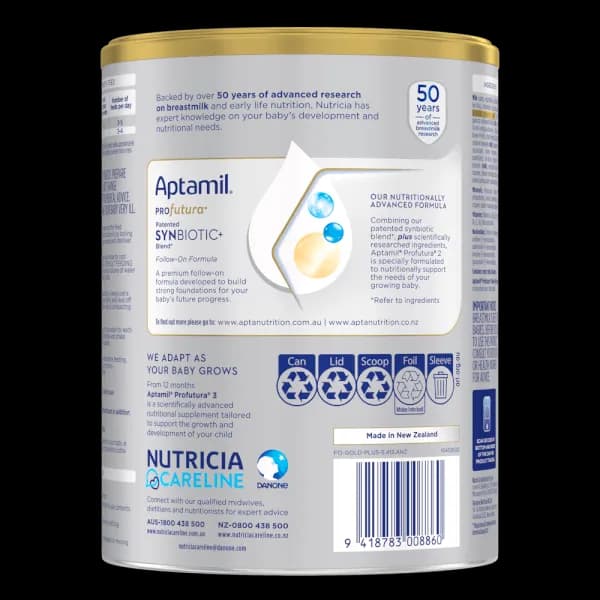 Sữa bột cho bé Aptamil Profutura Úc số 2 900g (6 - 12 tháng tuổi)