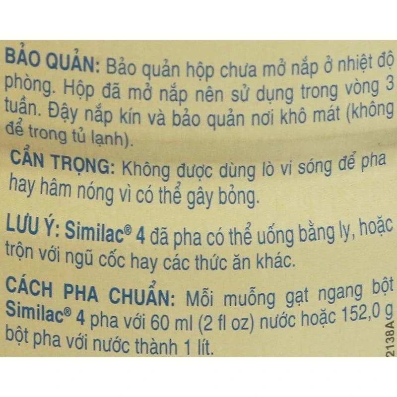 Sữa bột cho bé Similac 5G số 4 900g (2 - 6 tuổi)