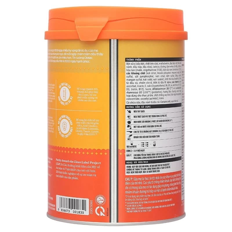 Sữa bột cho bé Vinamilk Dielac Gold 3 850g (1 - 2 tuổi)