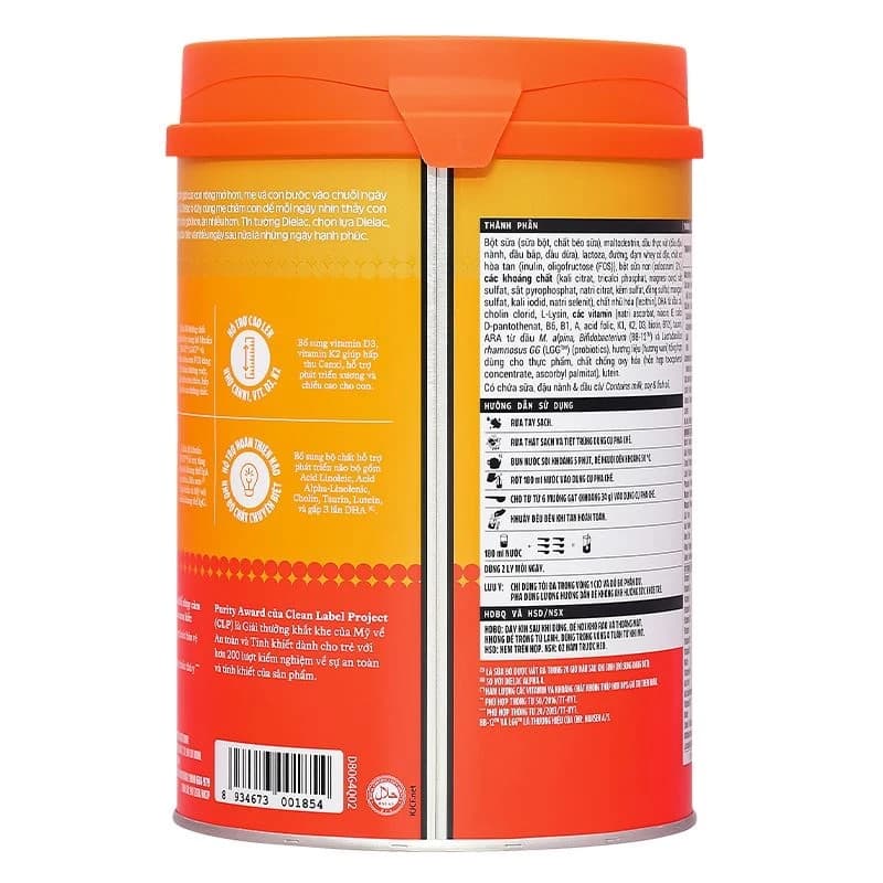 Sữa bột cho bé Vinamilk Dielac Gold 4 850g (2 - 6 tuổi)