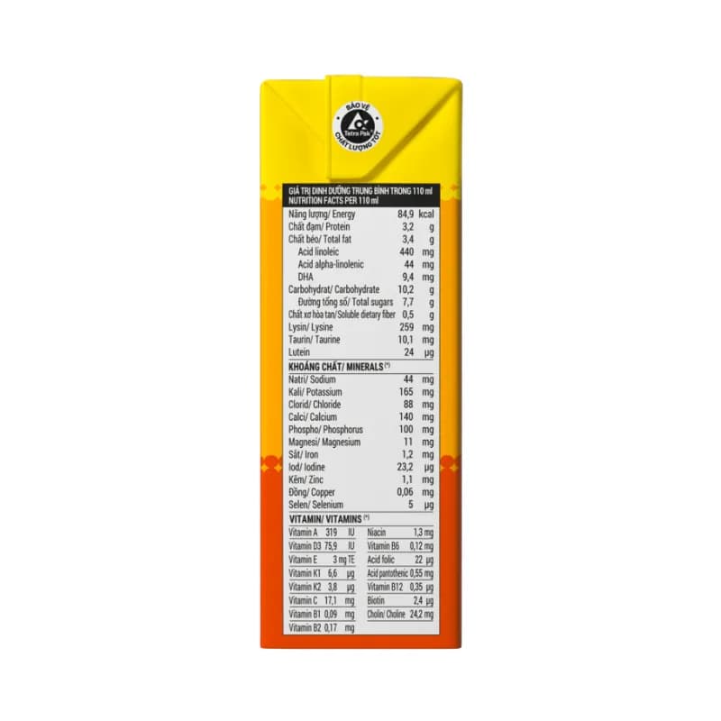 Sữa bột pha sẵn Vinamilk Dielac Gold 110ml (lốc 4 hộp, trên 1 tuổi)