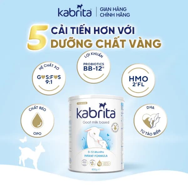 Sữa dê Kabrita Số 1 800g (0 - 12 tháng tuổi)