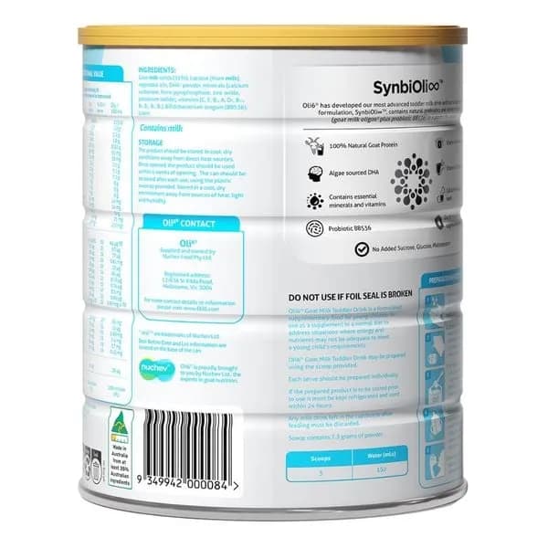 Sữa dê Oli6 Goat Milk Toddler Drink số 3 800g (1 - 3 tuổi)