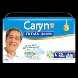 Tã dán giấy Caryn Siêu Thấm size L (20 miếng, hông 68 - 122cm) - img_01KBWRZHQWXJV1132JX8TK7TXM