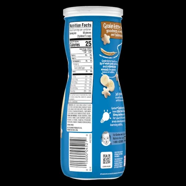 Bánh ăn dặm Gerber Puffs vị chuối 42g