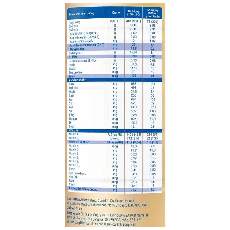 Sữa bột cho bé Similac 5G 1+ 850g (1 - 2 tuổi)