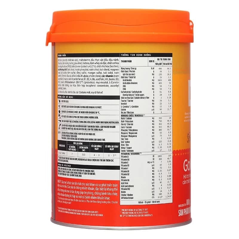 Sữa bột cho bé Vinamilk Dielac Gold 2 800g (6 - 12 tháng tuổi)