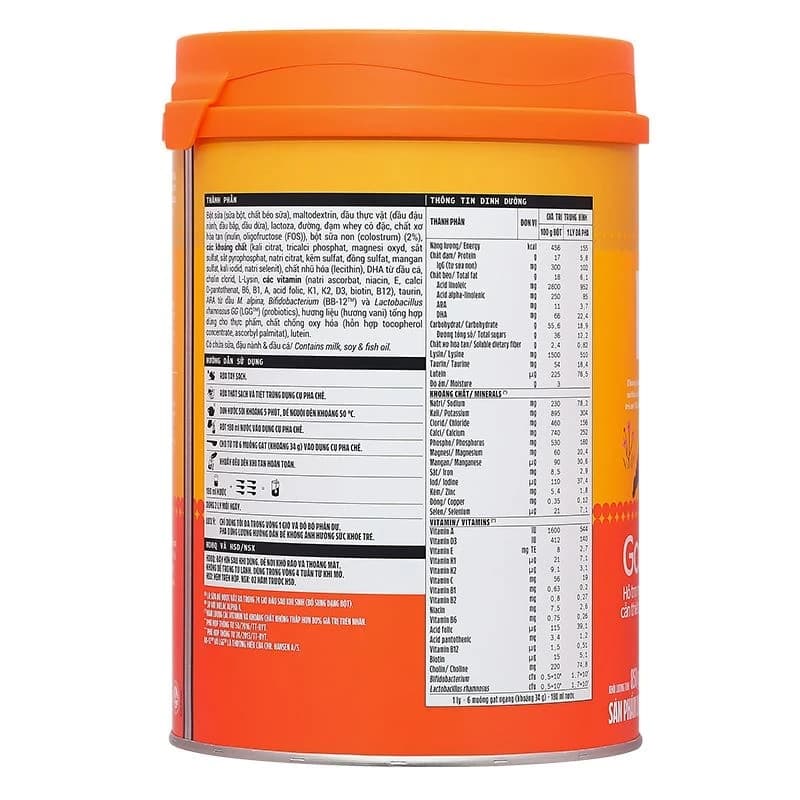 Sữa bột cho bé Vinamilk Dielac Gold 4 850g (2 - 6 tuổi)